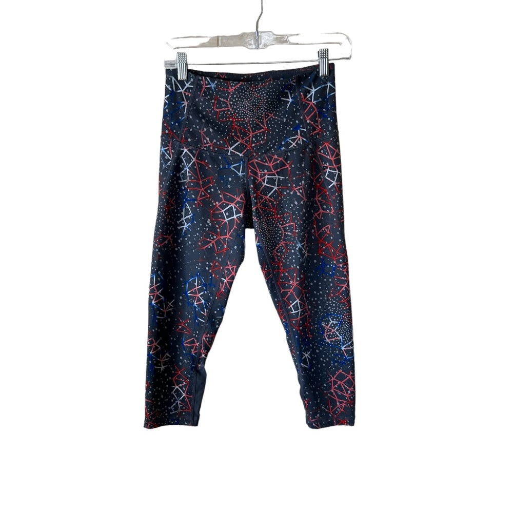 Zella Geometric Pattern, Orange, White, Gray Blue - image 1